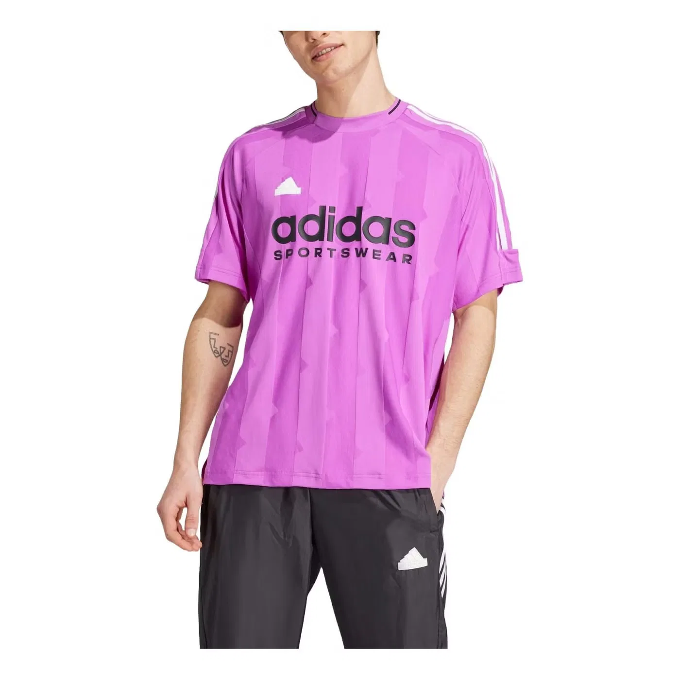 Джерси с жаккардовым узором House of Tiro Adidas, фиолетовый
