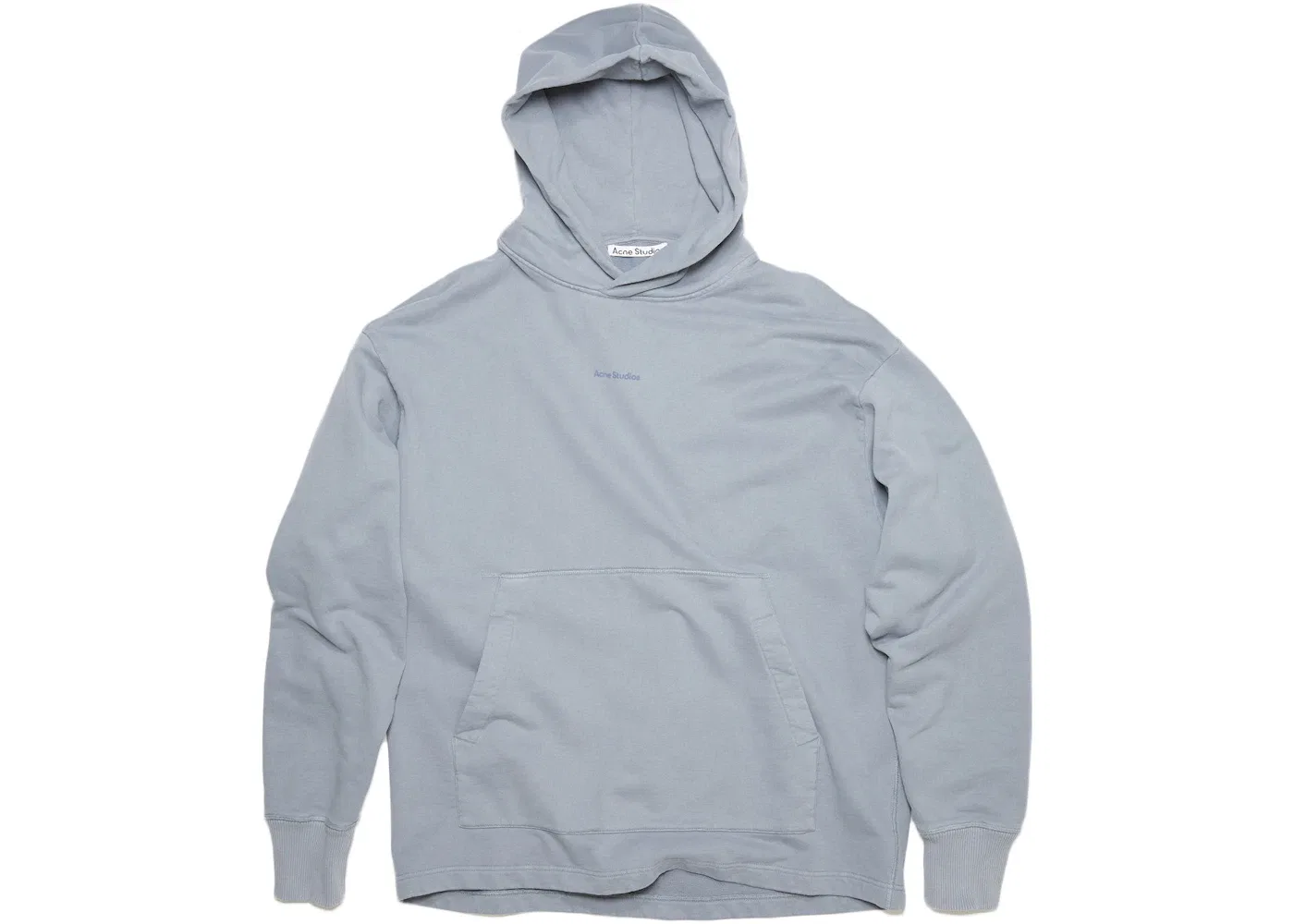 Мужской худи с логотипом Acne Studios, Steel Grey
