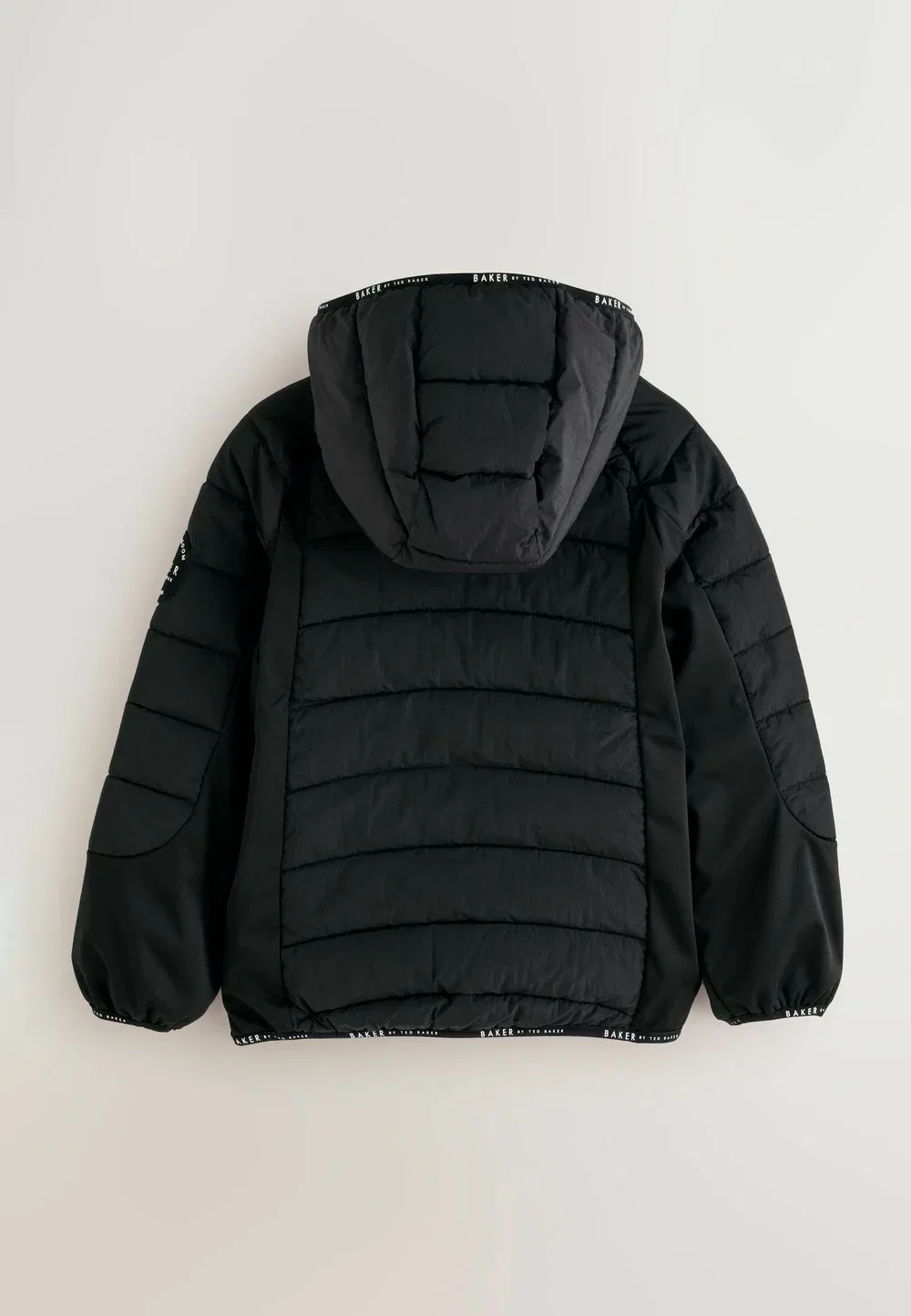 Водоотталкивающая неопреновая стеганая куртка - зимняя куртка Baker By Ted Baker, Black — фото 2