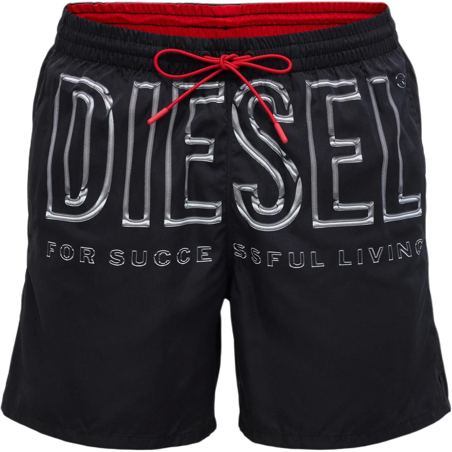 

Шорты для плавания с логотипом DIESEL, черный