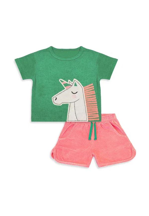 Комплект одежды из двух частей unicorn xt - спортивные штаны Denokids, зеленый — фото 3