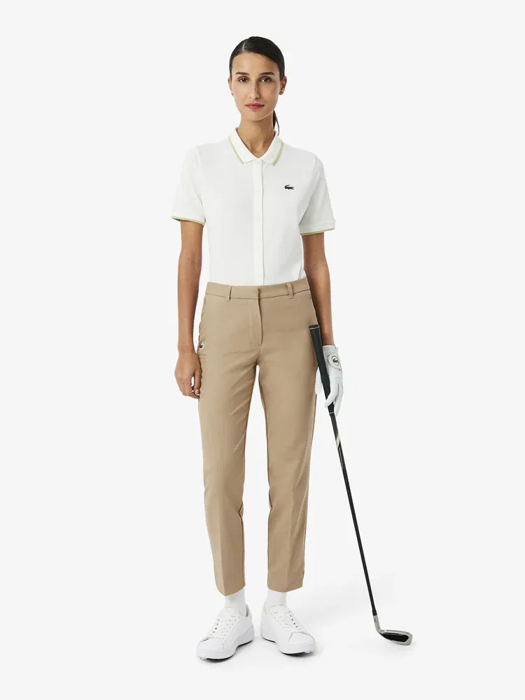 Брюки LACOSTE Beige с разрезом — фото 4