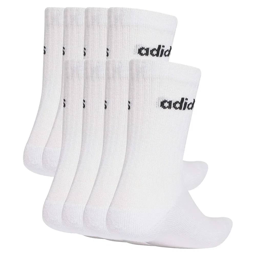 Носки с амортизацией Adidas Linear Cushioned crew, 10 пар, белый — фото 2