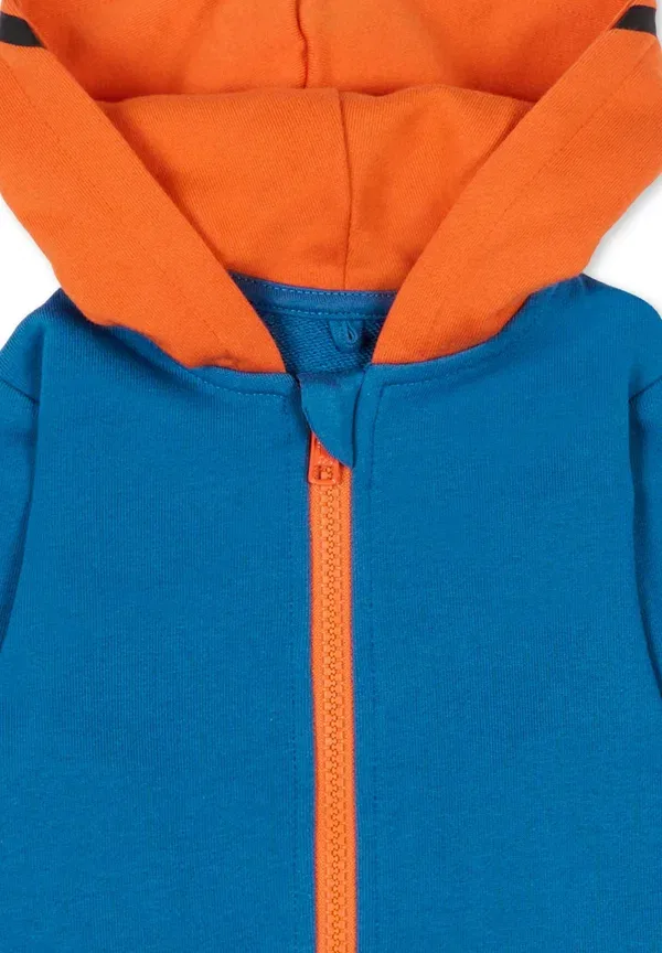 Худи на молнии Cotton Stella Mccartney Kids, синий — фото 3