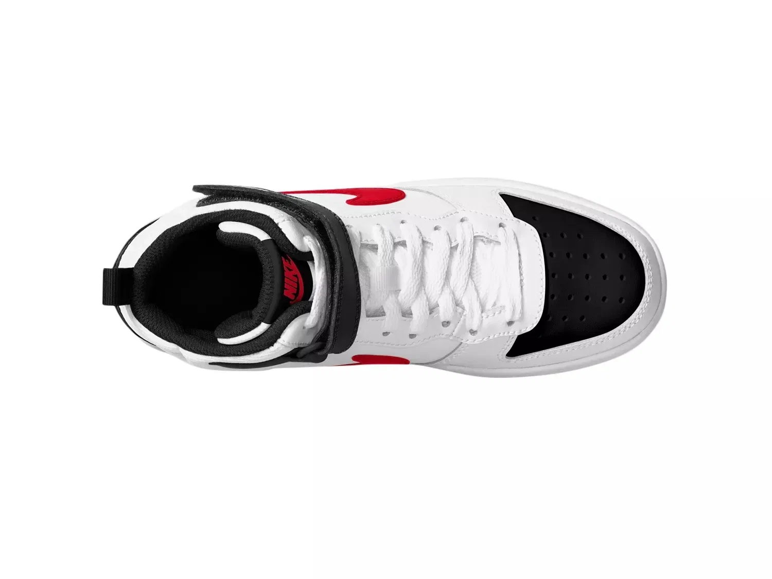 Кроссовки высокие Court Borough Mid, Nike, белый/красный — фото 4