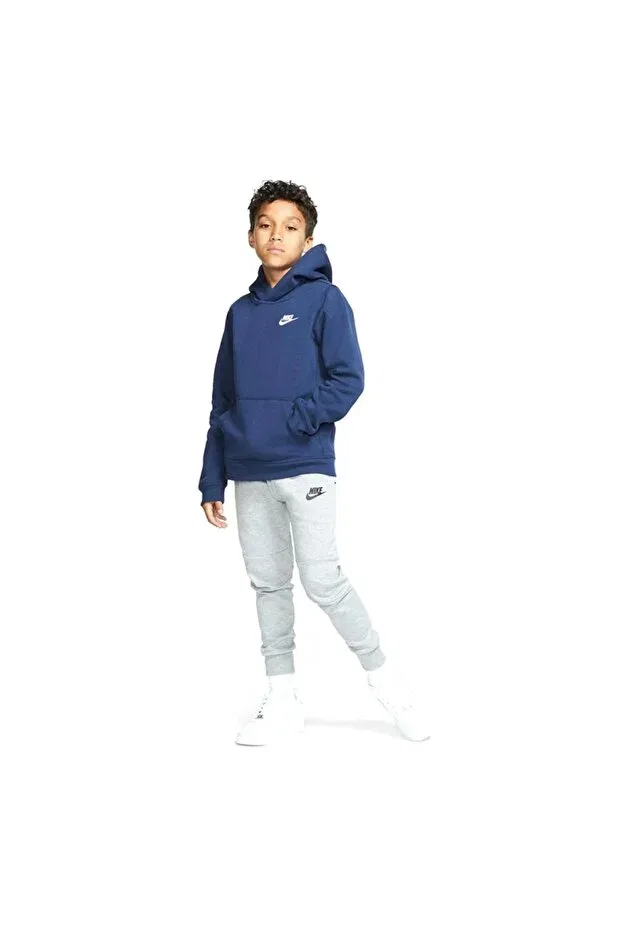 Детское худи для девочек хлопковое Nike, Navy Blue — фото 3