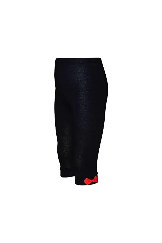 Детские леггинсы для девочек с бантом Lovetti, Black