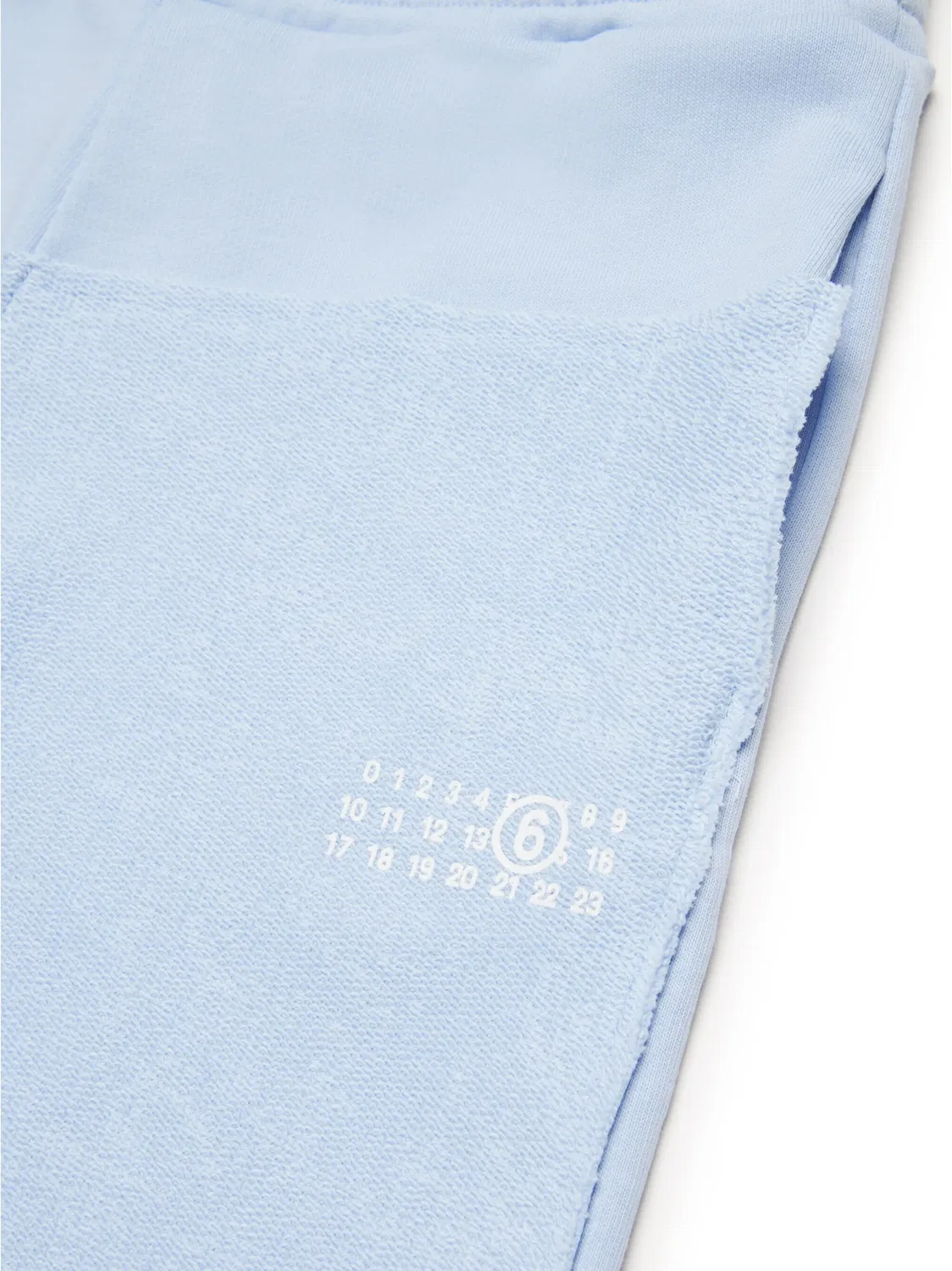 Шорты Numbers Track MM6 Maison Margiela, светло-синий — фото 2