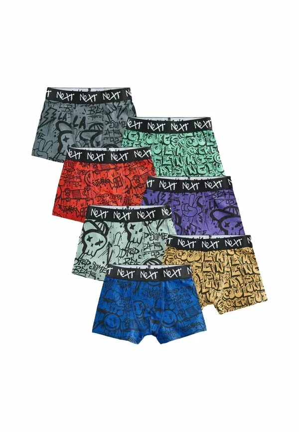 Комплект трусов, 7 штук, Print, 7 pack, Next Graffiti, черный