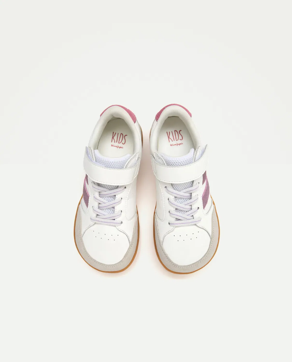 Детские кроссовки для девочек из кожи и текстиля Deportivo respetuoso Kids El Corte Inglés, Multicolor — фото 4