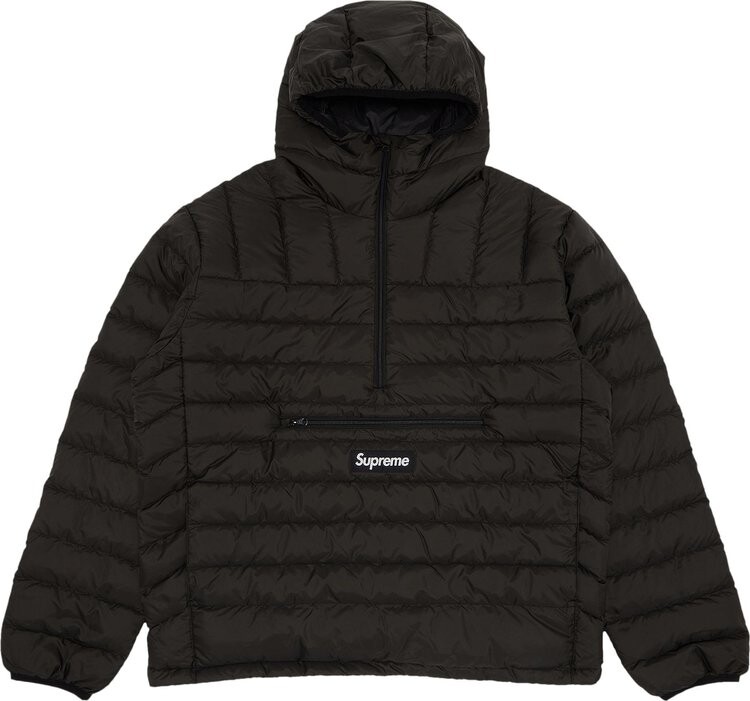 

Пуловер Supreme Micro Down Half Zip Hooded Pullover 'Black', черный