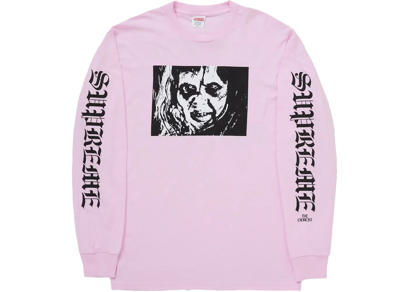 Мужская футболка с длинным рукавом с принтом The Exorcist Supreme, Light Pink