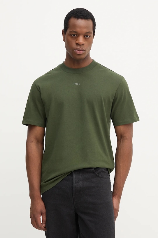 

Хлопковая футболка Hugo, зеленый