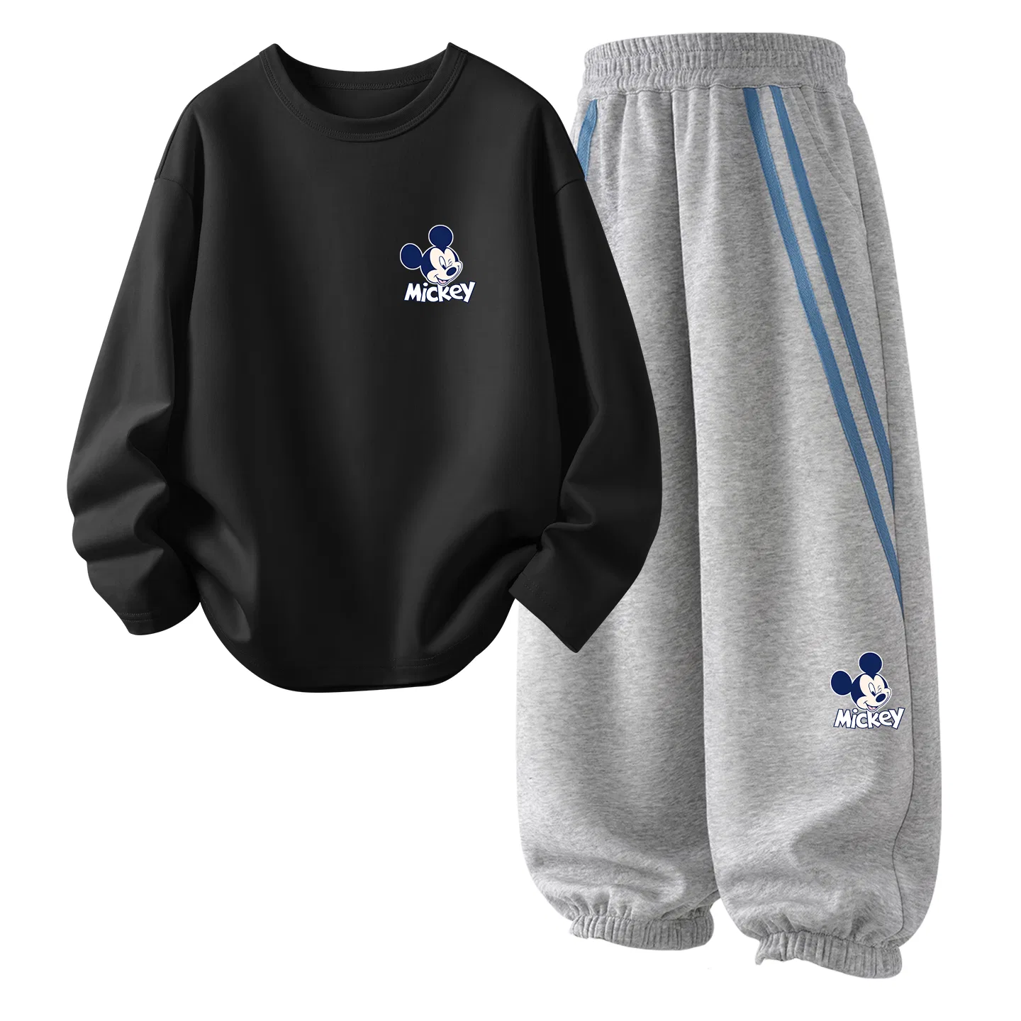 Детский спортивный костюм с принтом Dazzle K, Disney, Black/Heather Gray