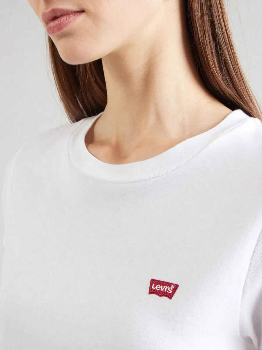 Комплект из двух футболок LEVI'S «Essential Tee» красного и белого цвета — фото 2