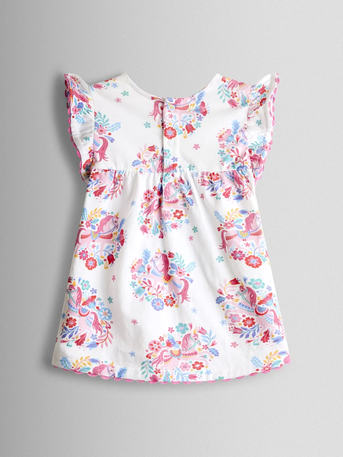 Комплект из топа с воланами и шорт, Unicorn Jojo Maman Bébé, Light Blue — фото 3