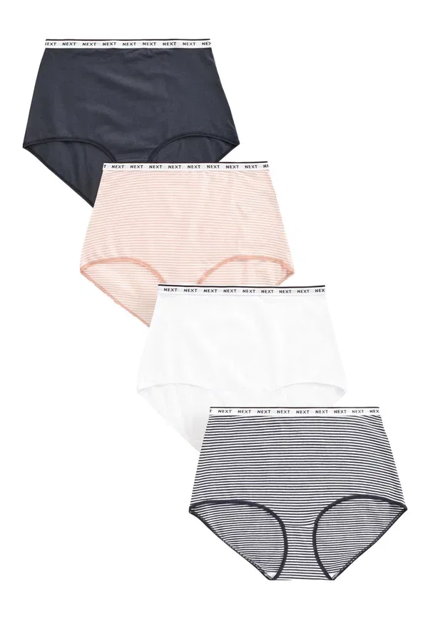 Комплект из 4 трусов облегающие Next Pink Blue Stripe, голубой — фото 4