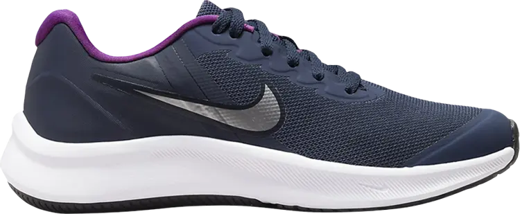 

Кроссовки Nike Star Runner 3 GS 'Midnight Navy Vivid Purple', синий