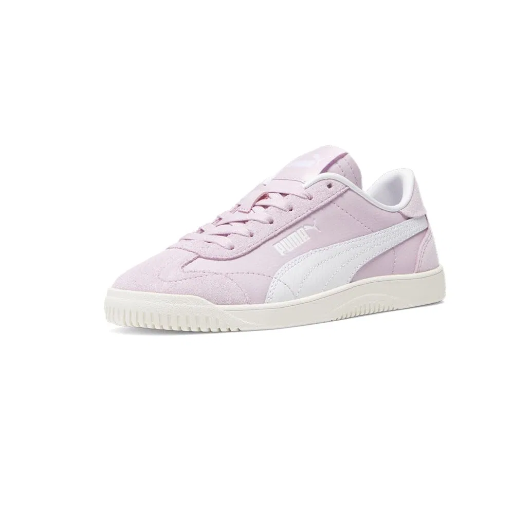 Детские кроссовки для мальчиков с замшей 5v5 Club PUMA, Grape Mist PUMA White — фото 3