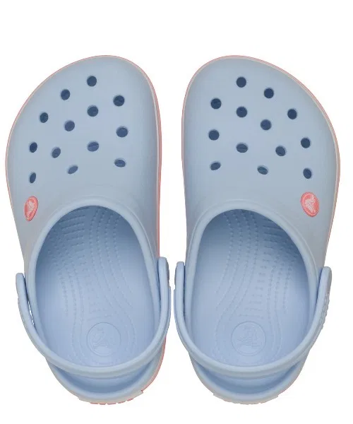 Детские сандалии-клоги с ремешком Crocband Clog K crocs, Blue — фото 4