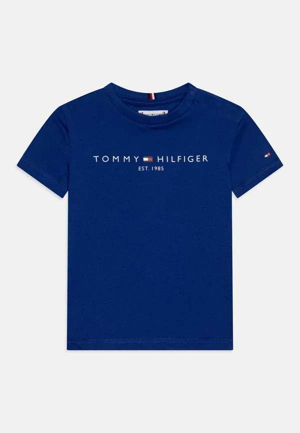 Футболка хлопковая Exclusive essential tee unisex Tommy Hilfiger, Wedge Blue, синий — фото 3