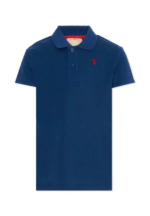 Футболка поло из хлопка Polo Tru Trussiardi Junior, синий Tru Trussardi Junior