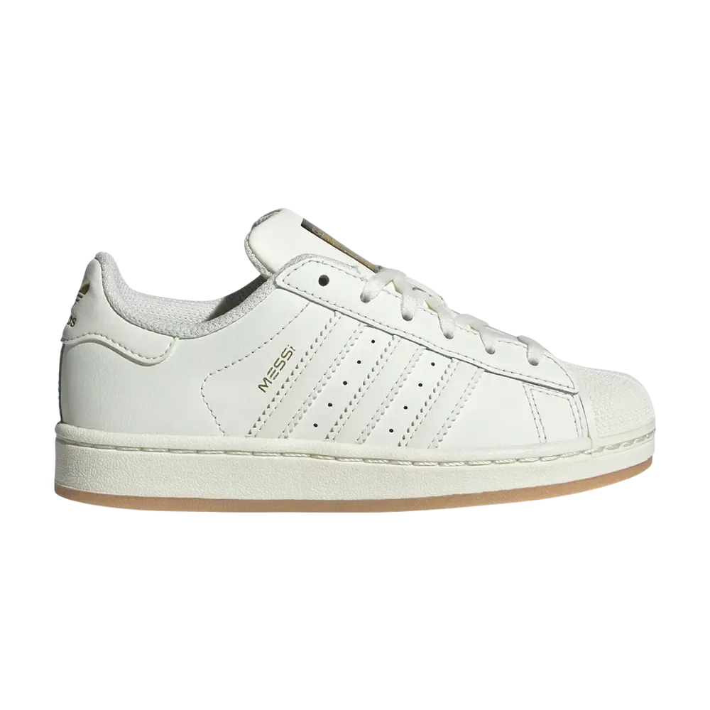 Кроссовки Adidas Superstar Messi Little Kid, коричневый