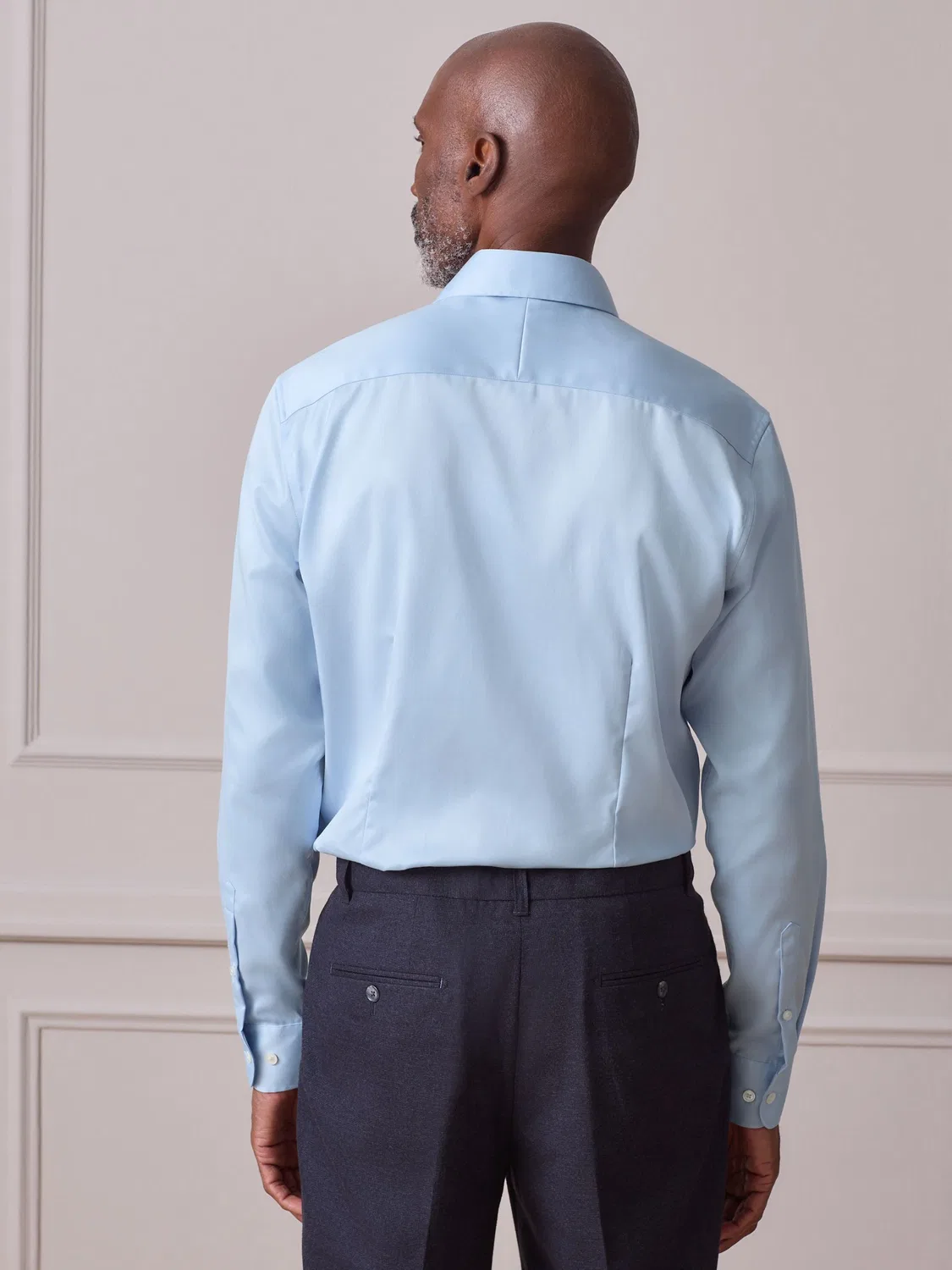 Рубашка с длинным рукавом, Slim Fit, Signature Next, светло-голубой — фото 3