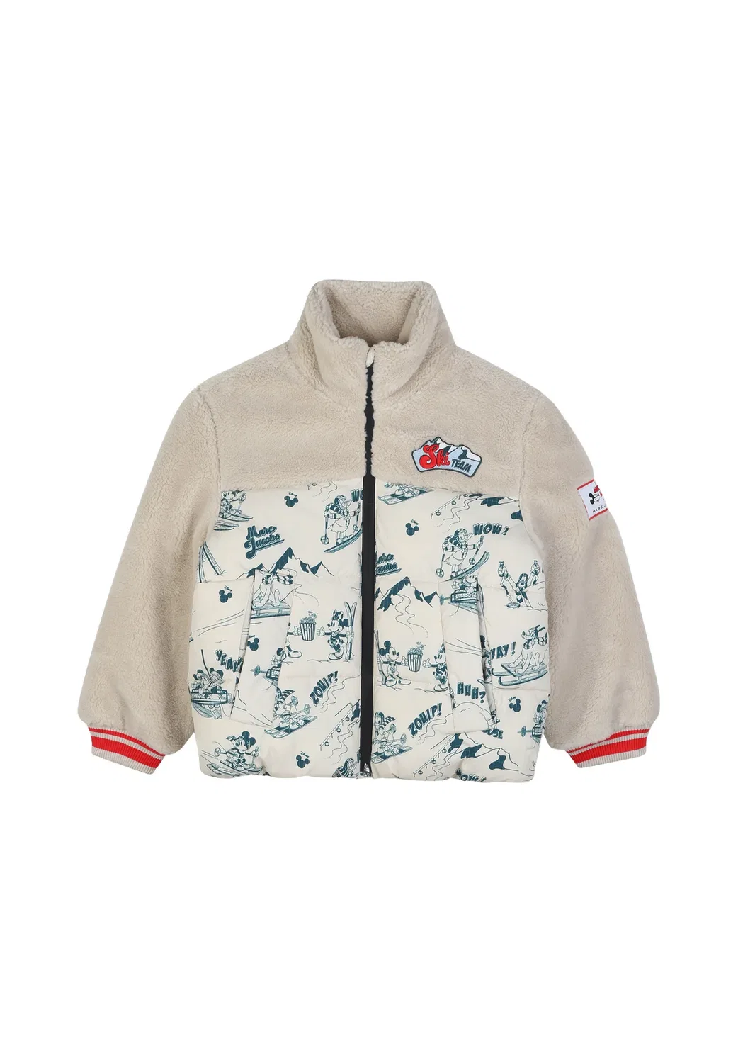 Флисовая куртка Marc Jacobs Kids, Lime Stone