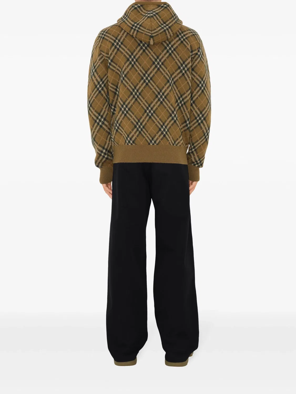 Худи с рисунком Nova Check Burberry, светло-коричневый — фото 3