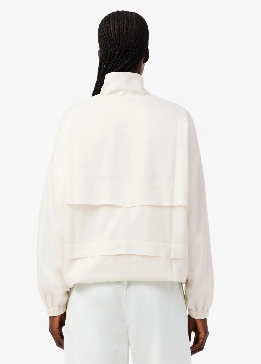 Куртка женская Lacoste Oversize Fit, кремовый — фото 4