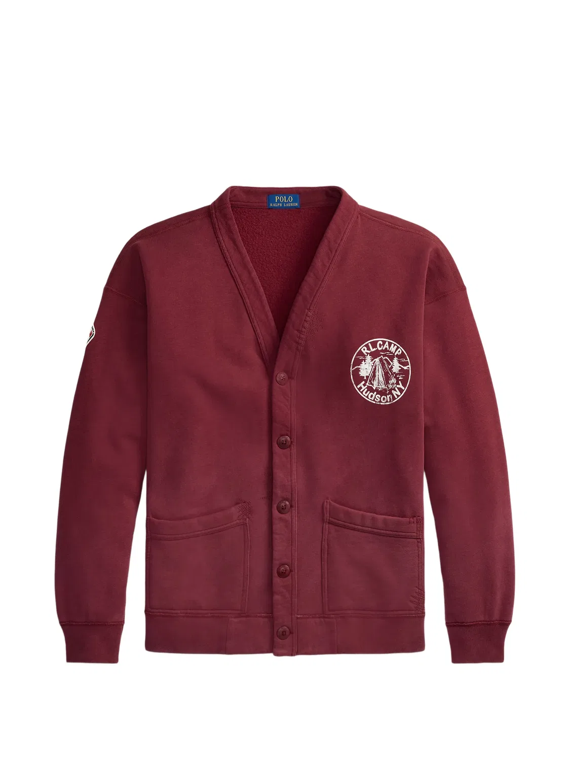 Polo Ralph Lauren Кардиган с вышивкой, красный