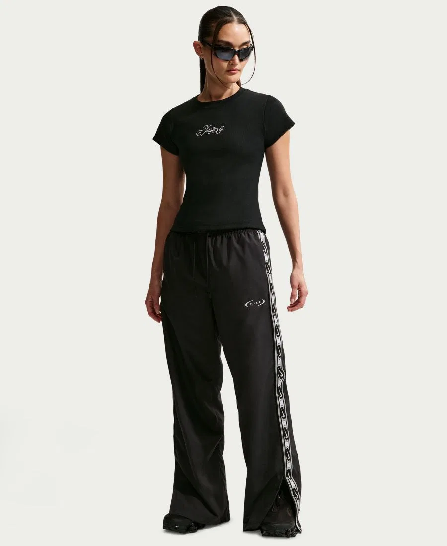 Женские спортивные штаны с логотипом Nike, Black/Sail