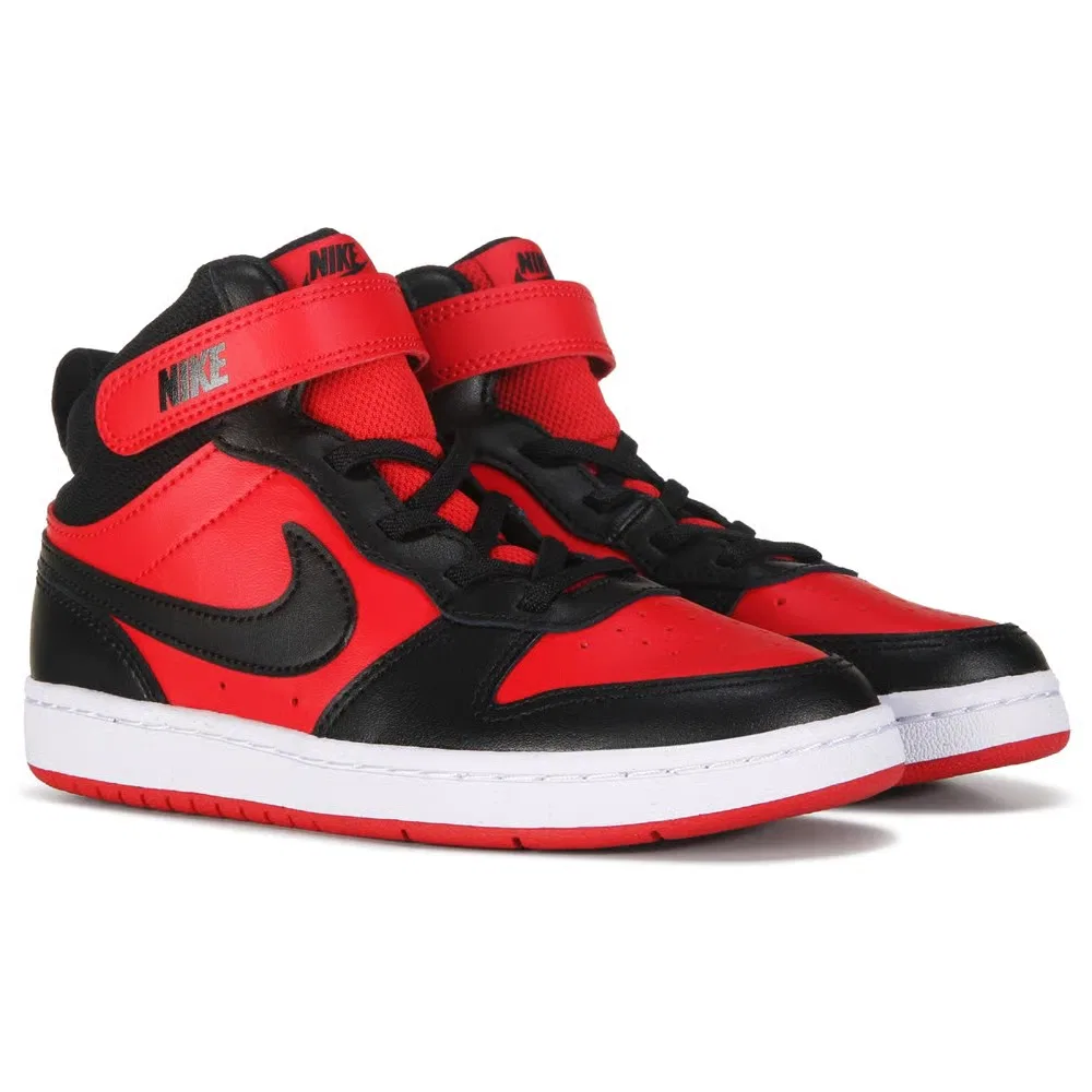 Детские высокие кроссовки Court Borough Mid 2 Nike, Red/Black