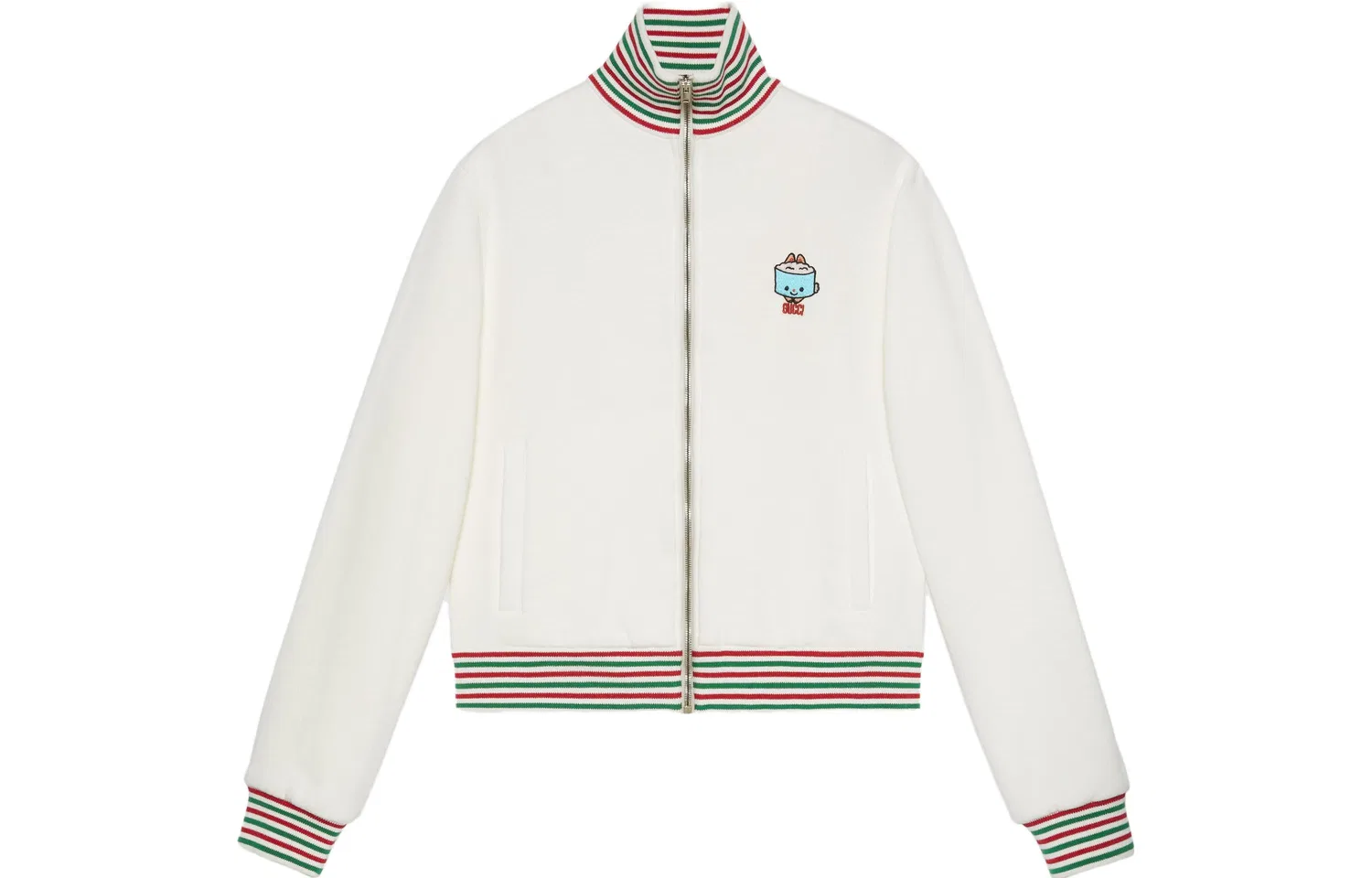 Женское пальто с воротником-стойкой GUCCI, Ecru
