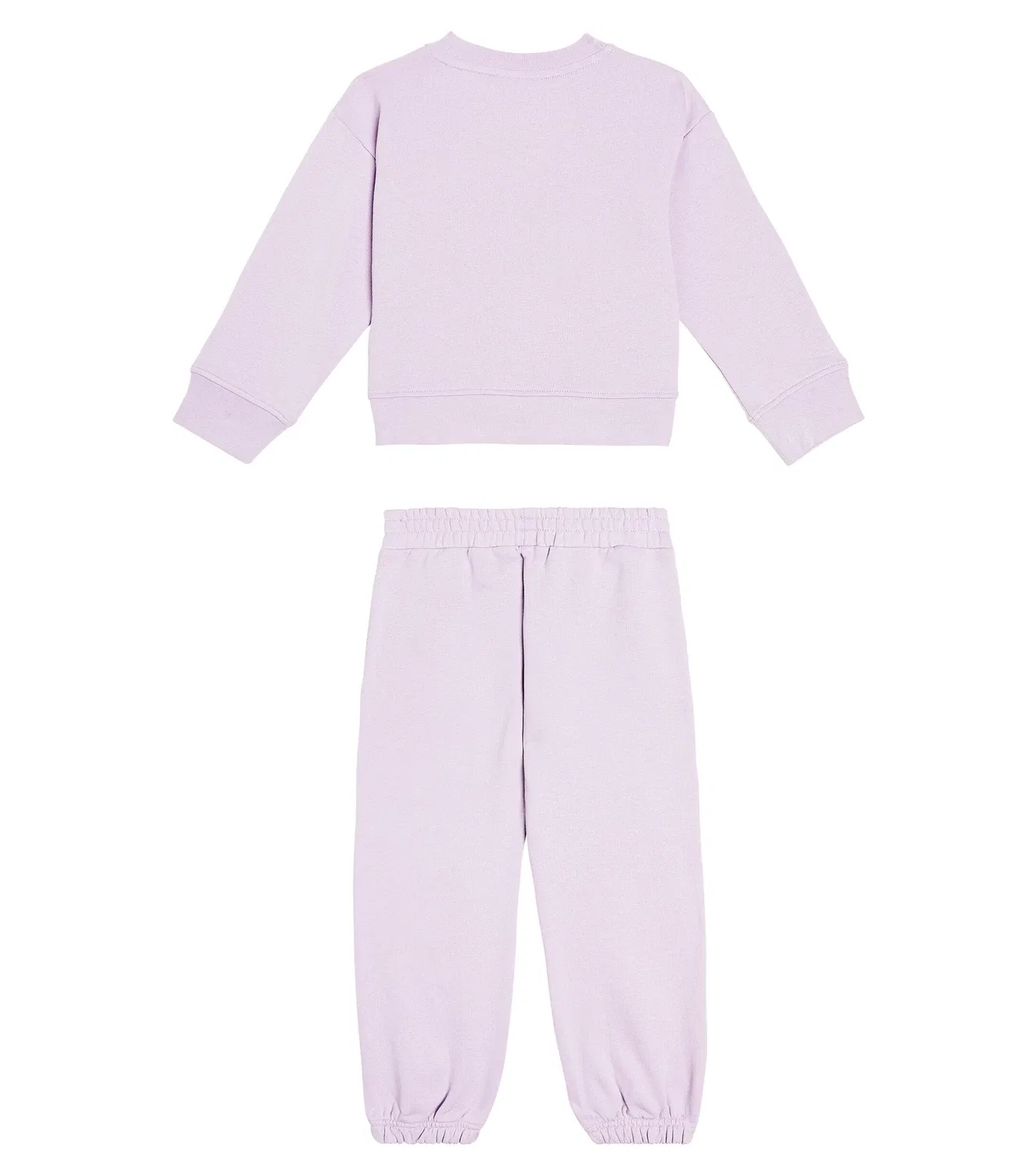 Комплект из свитшота и шорт из флиса с принтом и хлопка Stella Mccartney Kids, фиолетовый — фото 4