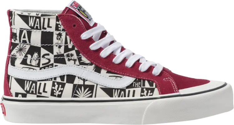 

Кеды Vans Yusuke Hanai x Sk8-Hi 138 Decon SF Illustrations, красный