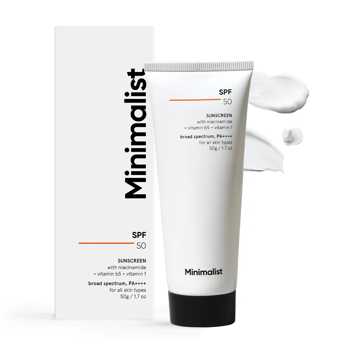 Легкий солнцезащитный крем Minimalist SPF 50 без белых следов Minimalist