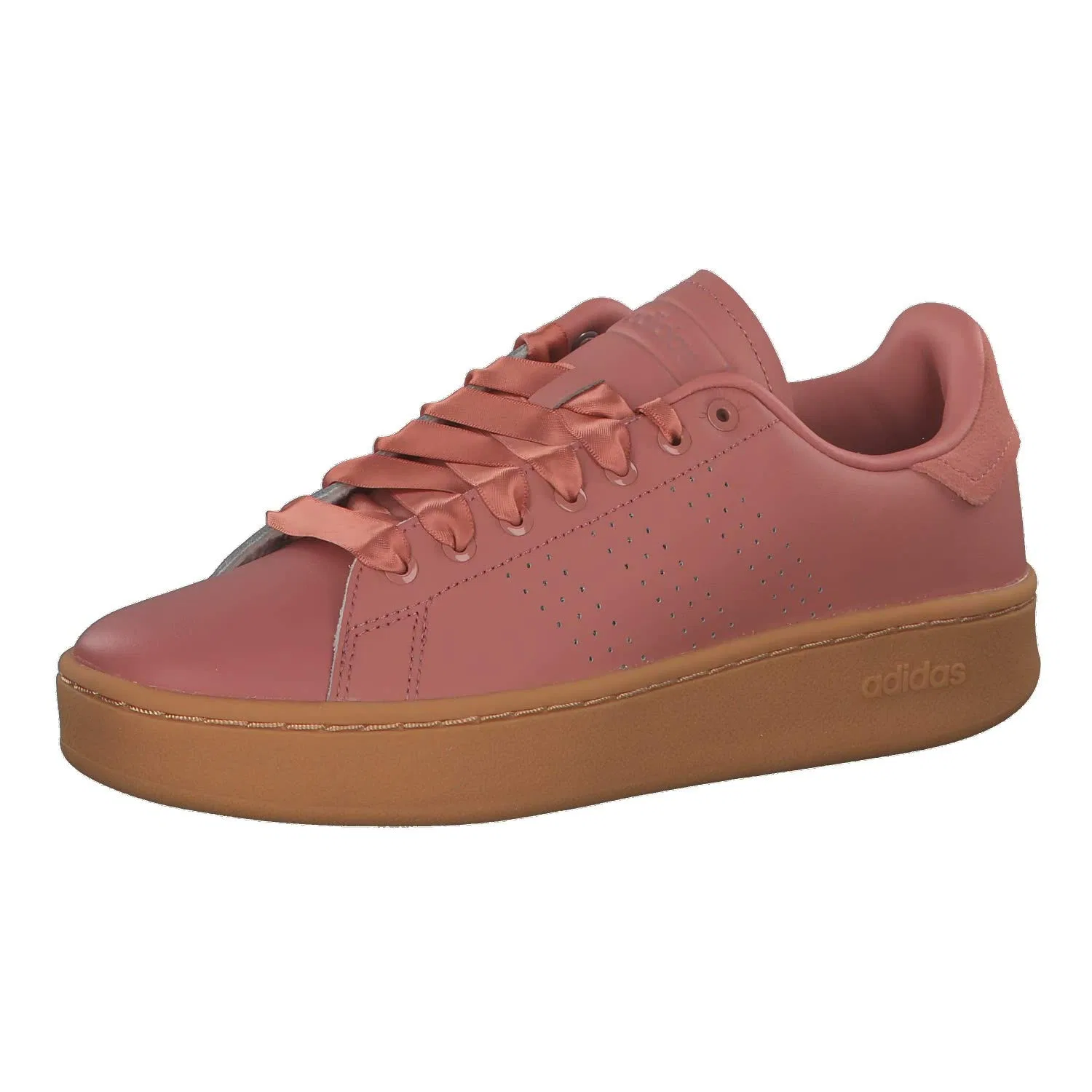 Детские кроссовки для тенниса с перфорированными полосками Adidas Advantage K, Raw Pink Raw Pink Gum10