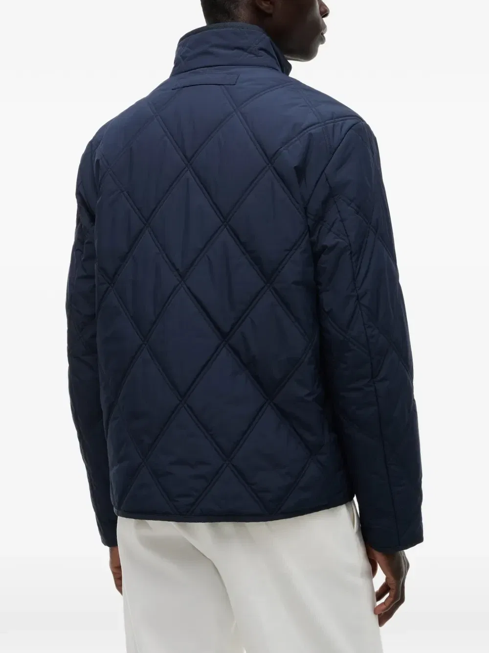 Куртка на молнии с ромбовидной стежкой Tommy Hilfiger, синий — фото 4