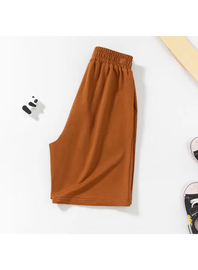 Шорты с принтом щенка для мальчиков Jeanswest, темно-хаки — фото 3