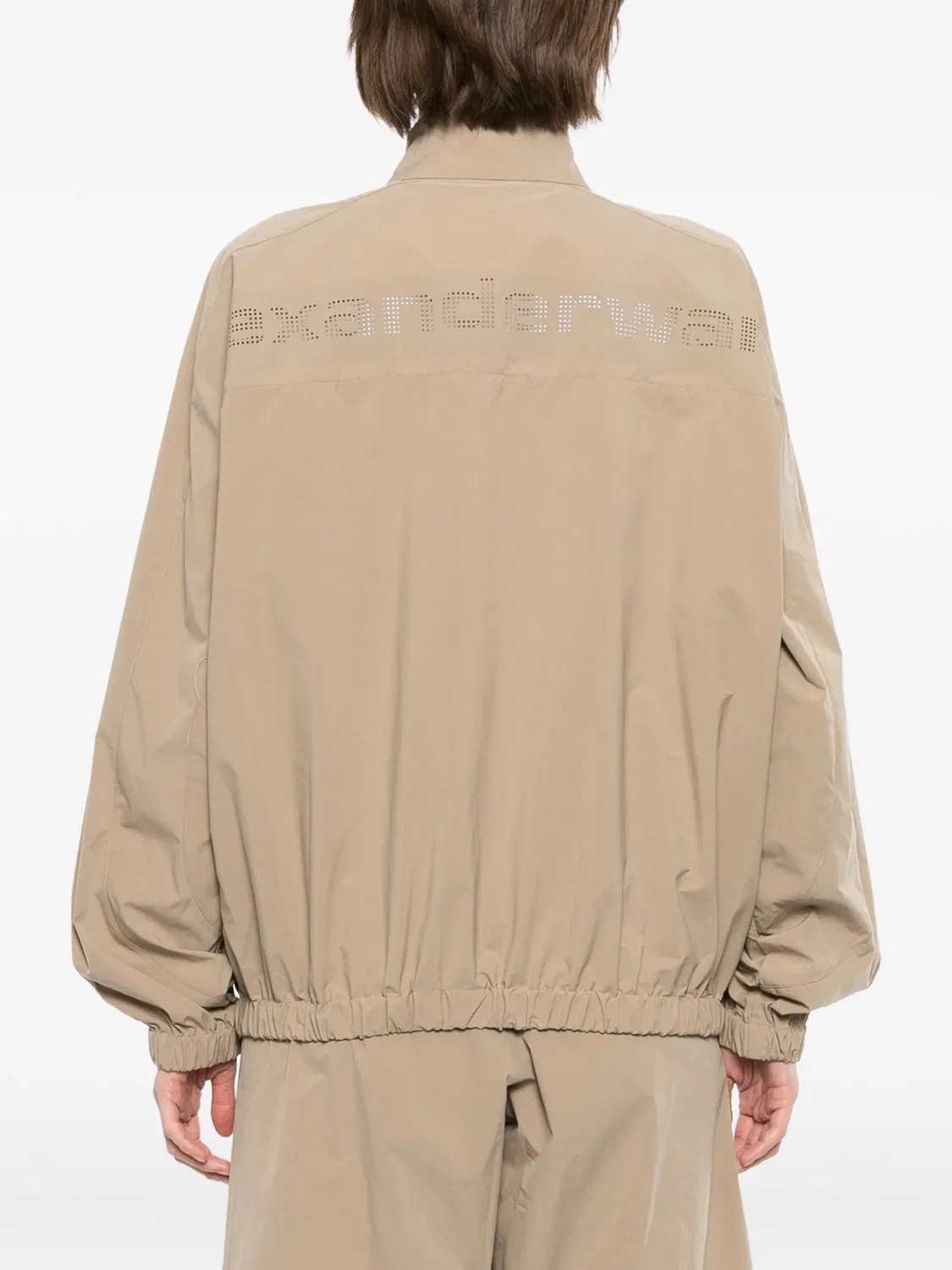 Спортивная куртка с логотипом Alexander Wang, нейтральные цвета — фото 4