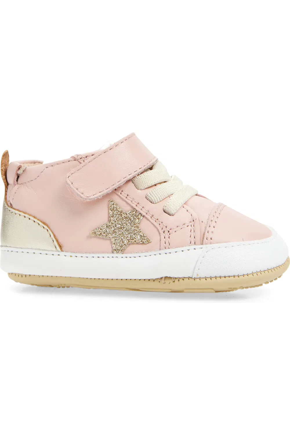 Кроссовки детские на липучке Platinum Bub OLD SOLES, Powder Pink/Gold/Glam Gold — фото 3