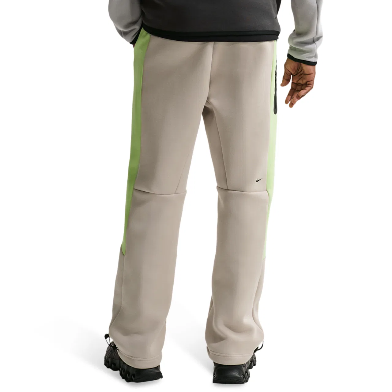Мужские брюки Tech Fleece Pro Cb Open Hem Nike, серый/зеленый — фото 2