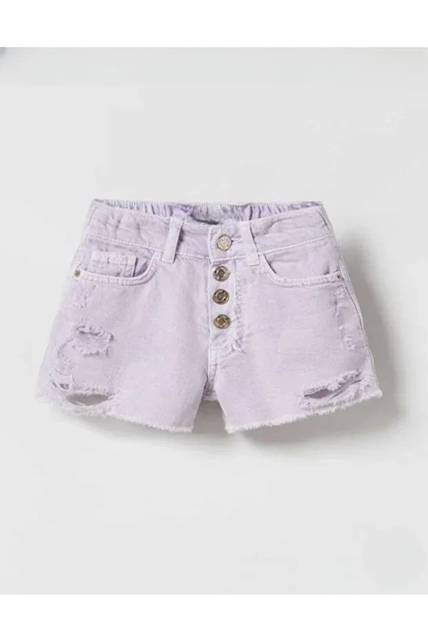 Детские шорты для девочек джинсовые Basics Smalltouch, Lilac