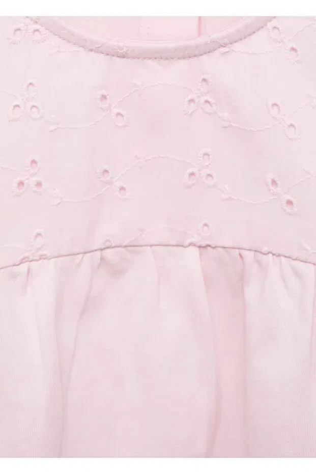 Детская футболка с дырками Mango Baby, Pink — фото 3