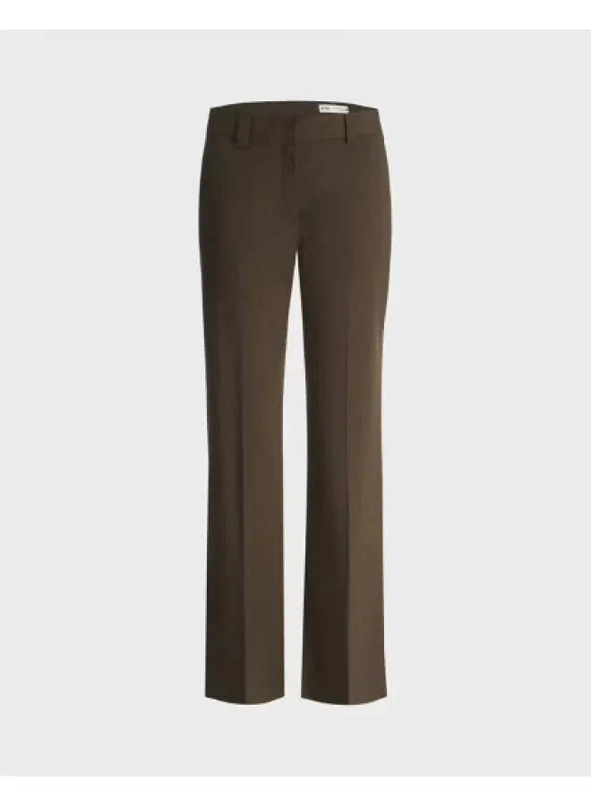 Брюки с высокой посадкой Zara, хаки