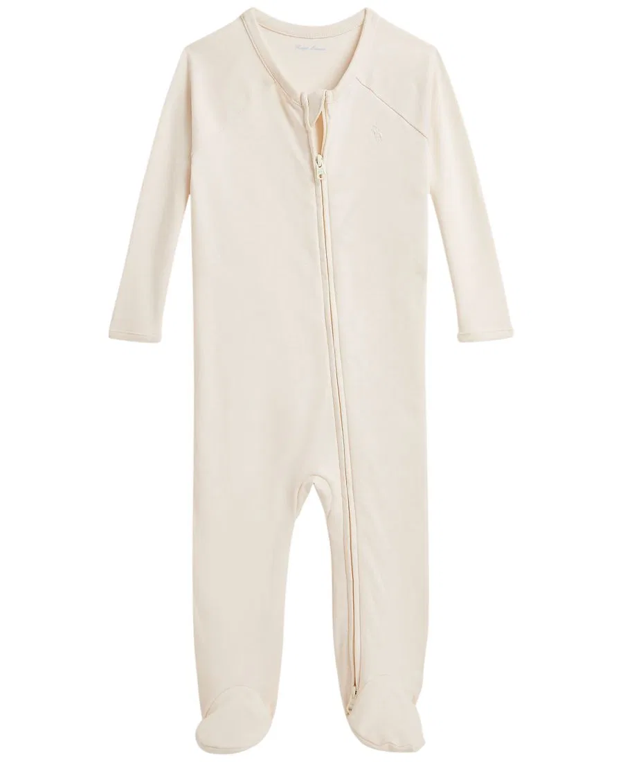 Детский комбинезон-слип с длинным рукавом Polo Ralph Lauren, Estate Cream