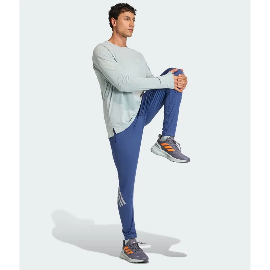 Тренировочные брюки adidas ADI365 Iconic, с утягивающим шнурком, Tech Indigo — фото 3