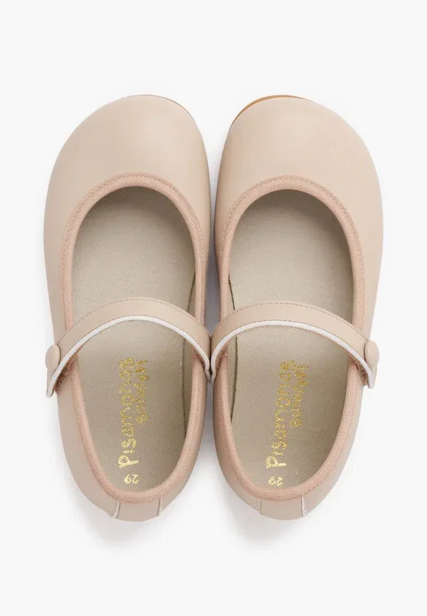 Балетки на липучке Merceditas Pisamonas, Beige, бежевый — фото 3